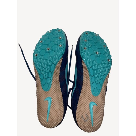 Nike Men Zoom Rival S 9 Track Field Running Shoes 907564-402 Blue Green Size 9.5 main image 4